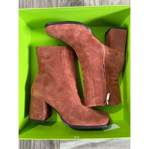 Sam Edelman Women's Mayla Booties Size 9M Rust table Suede - Picture 6 of 12